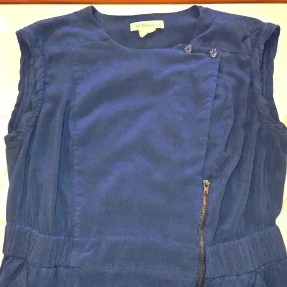 BCBGeneration Womens Romper Style Sleeveless Dress Royal Blue Size Large - Picture 5 of 10